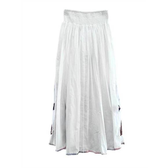 NEW BENARAS BY CITRUS womens congo strap smock jungle skirt in natural muti - Picture 2 of 2